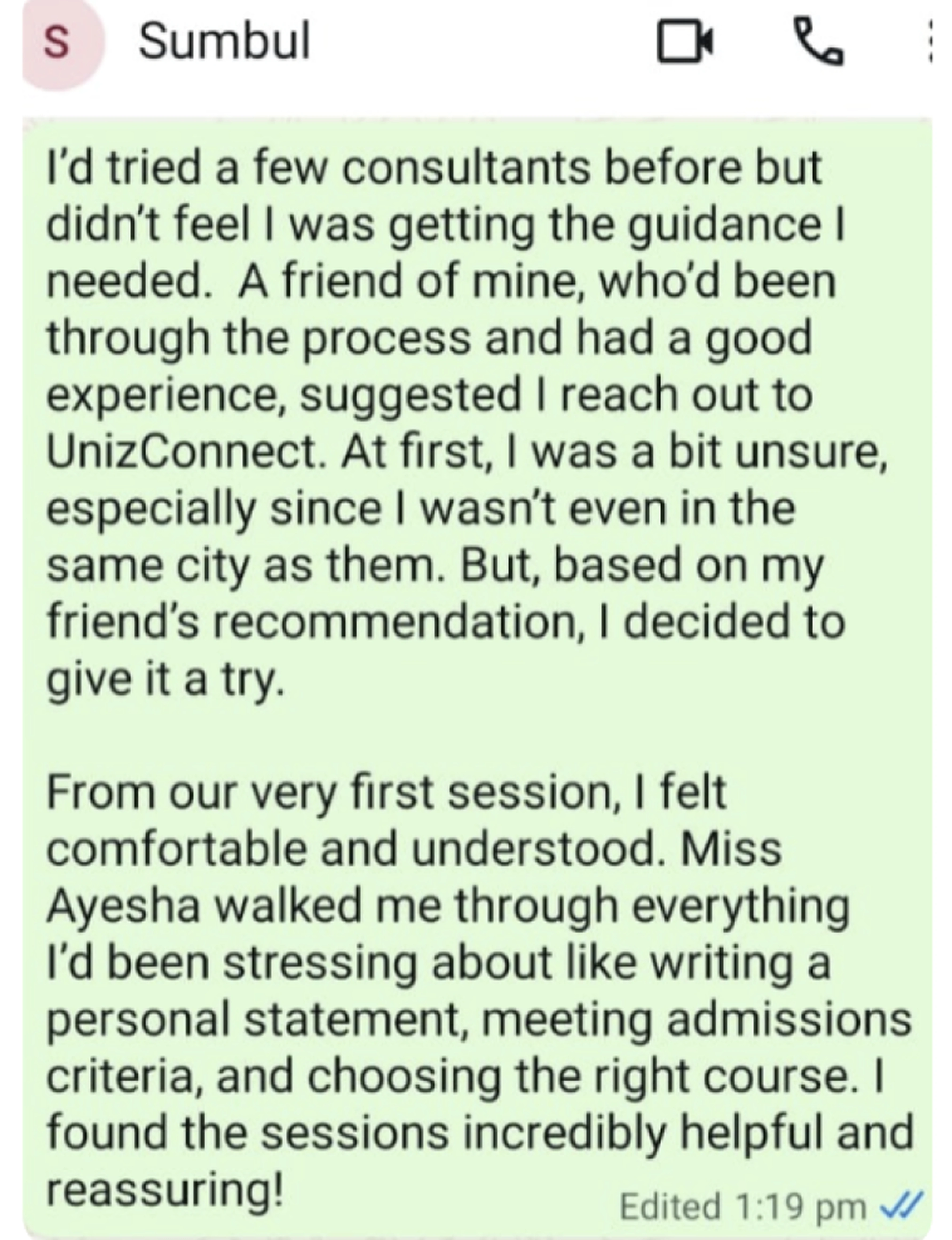 Student success review 2